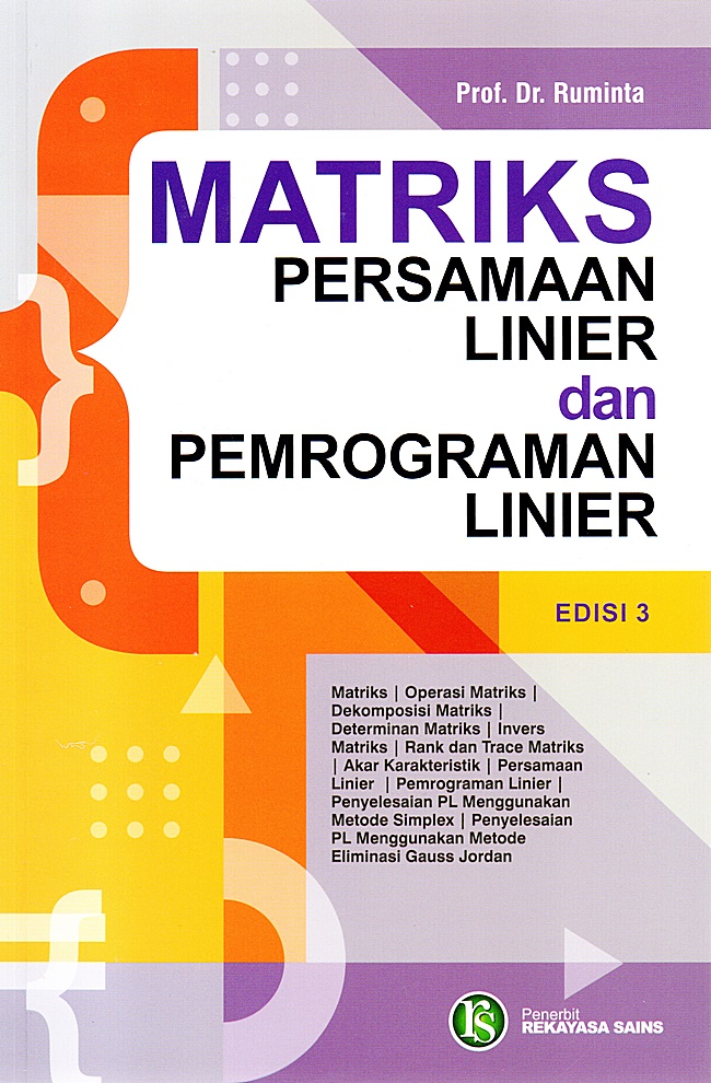 Matriks, persamaan linier dan pemrograman linier