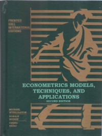Econometrics Models, Techniques, and Applictions.
