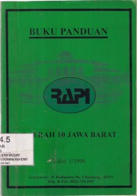 Buku Panduan RAPI daerah 10 Jawa Barat