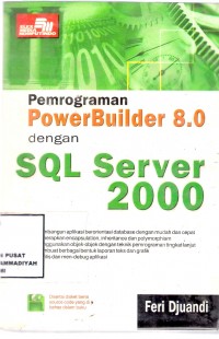 Pemrograman PowerBuilder 8.0 dengan SQL Server 2000